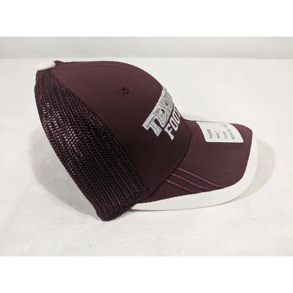 Adidas Youth One Size Texas A&M Aggies Mesh‎ Trucker Fitted Cap Hat NCAA NEW